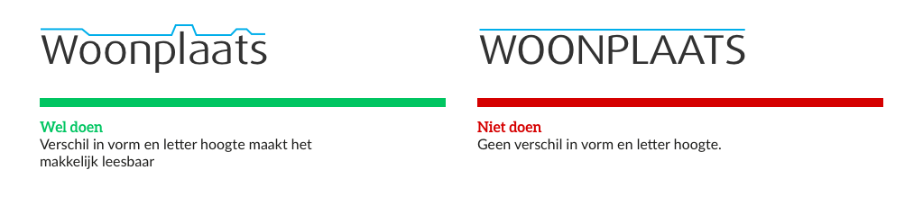 Afbeelding waarbij het gebruik van kapitalen wordt gedemonstreerd