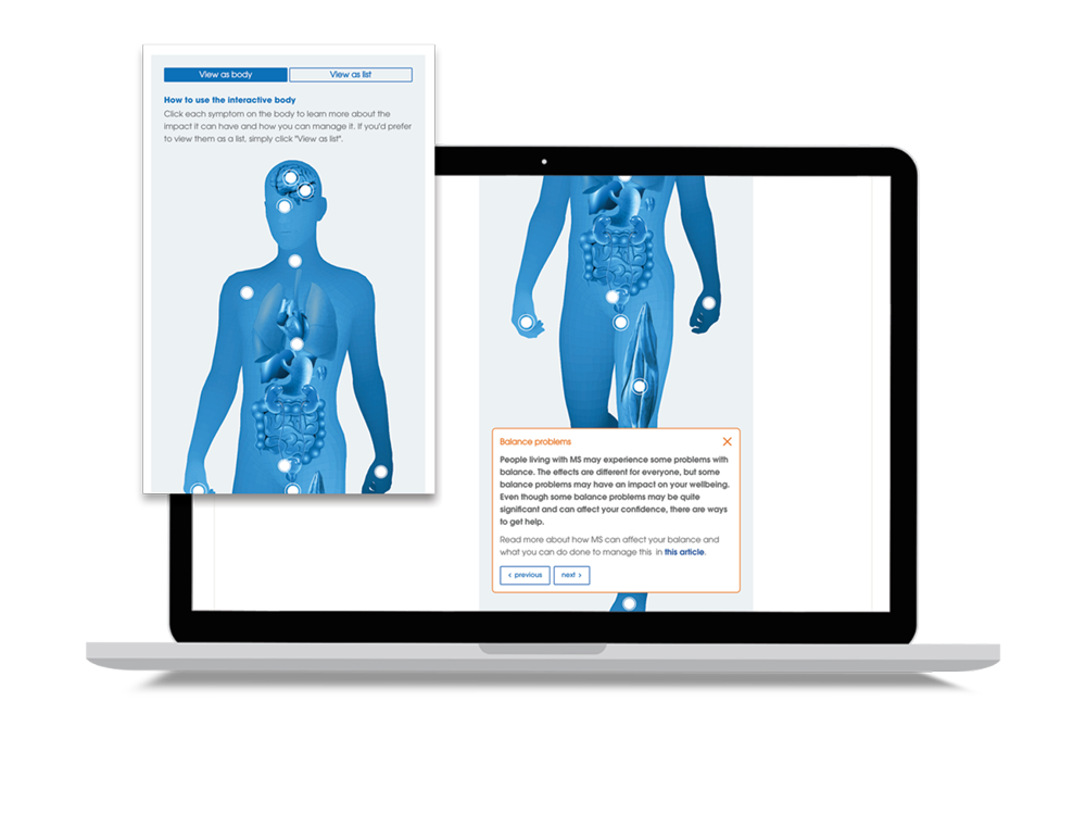 Afbeelding van een macbook met de website van Sanofi Genzyme